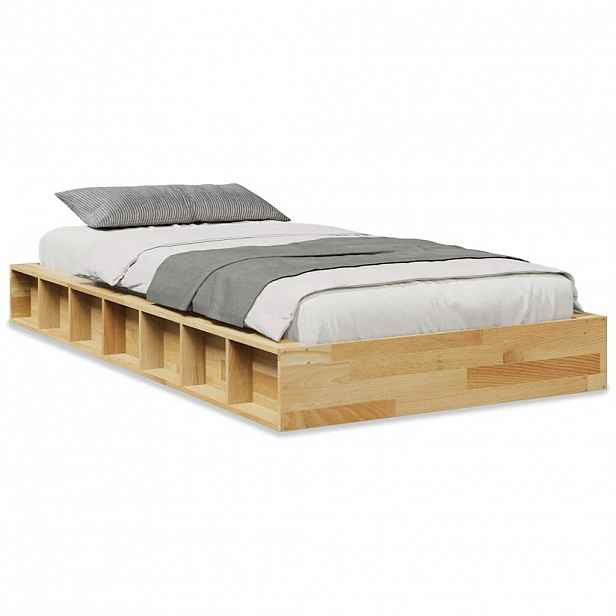 vidaXL Rám postele bez matrace 90x190 cm Dubový masiv