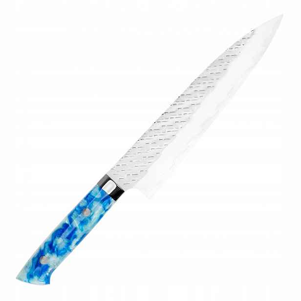 Takeshi Saji Strix Blue Acrylic Ručně kovaný japonský Nůž šéfkuchaře 21 cm