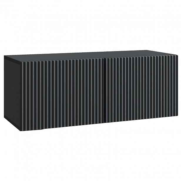 vidaXL Nástěnná TV skříň 78,5 x 31 x 30 cm Černá Kompozitní dřevo