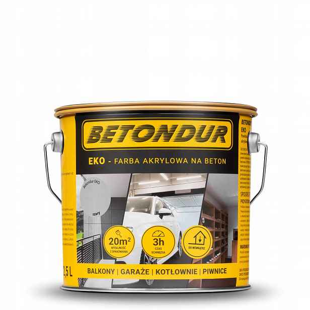 Betondur Eko Barva ekologická pro Betonu Barva Šedá Objem 2,5 l