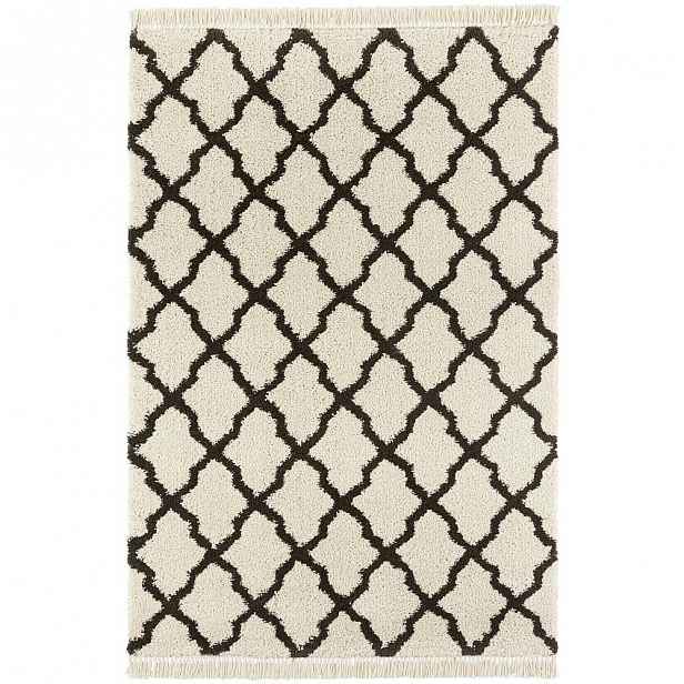 Krémovočerný koberec Mint Rugs Marino, 120 x 170 cm