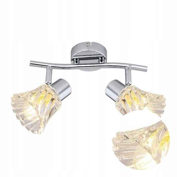 Reflektor Stropní Svítidlo Chrom 2xE14 40W Klasický Hestia Rabalux