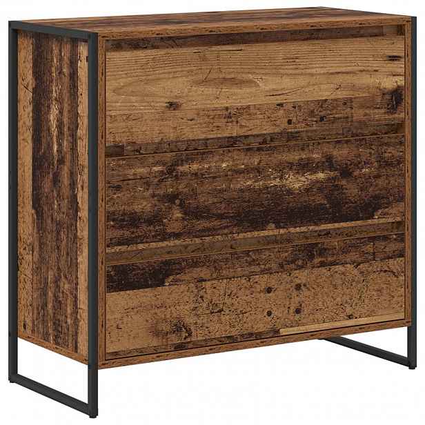 vidaXL Servírovací skříň Staré dřevo 79 x 36 x 75.5 cm