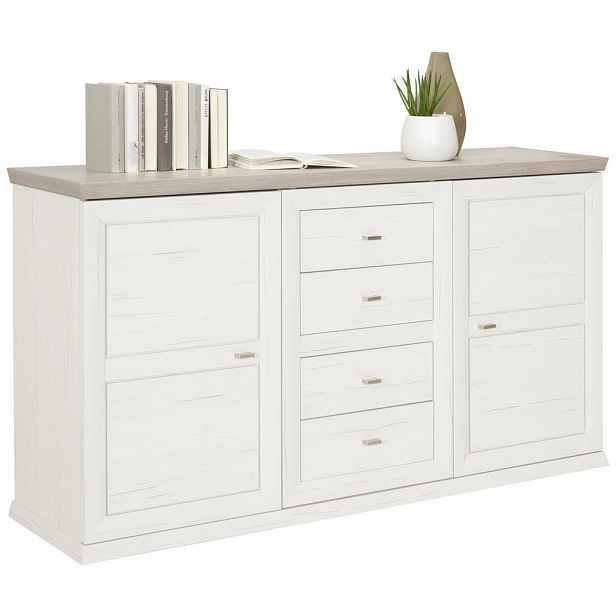 XXXLutz PŘÍBORNÍK/KOMODA, šedá, bílá Hom`in - Sideboard - 000003000108