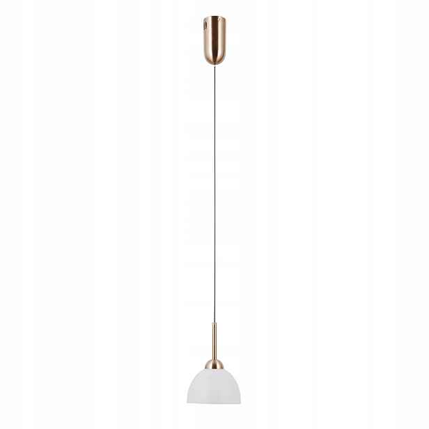 Italux Montiela Závěsná lampa zlatá Led 5W 3000K skleněná kopule