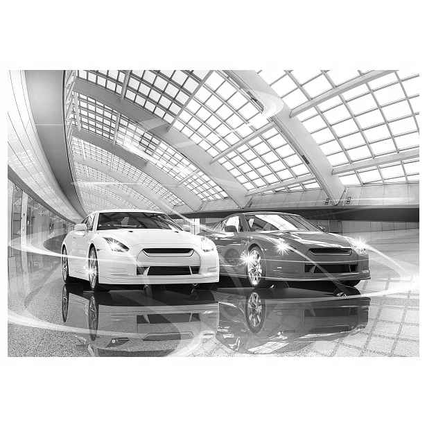 Fototapeta Nissan Gt-r Bílé superauto Vinyl 416x254 Styl a síla lepidlo