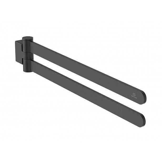 Ideal Standard Conca - Držák ručníků, délka 45 cm, hedvábná černá T5396XG