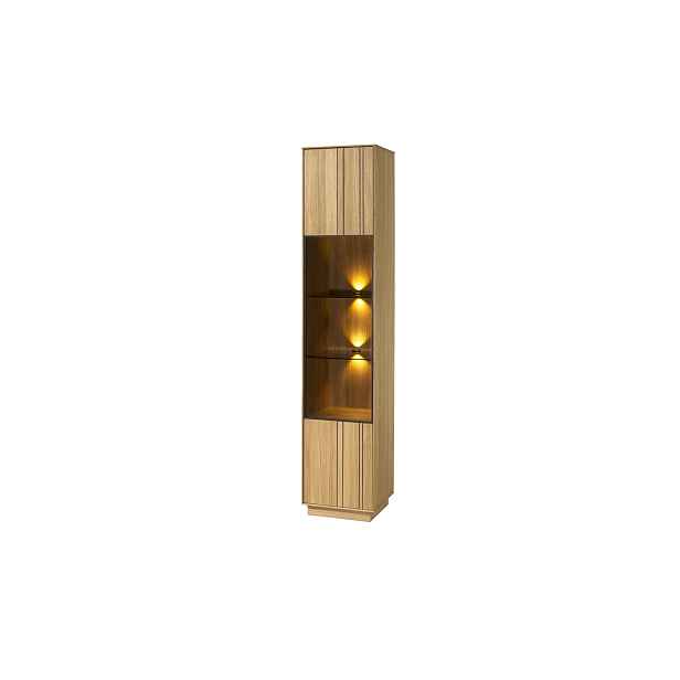 Szynaka Vitrína s LED osvětlením Join 40 cm z masivu dub přírodní