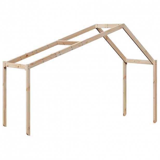 vidaXL Střecha na dětskou postel 203x95,5x142 cm masivní borové dřevo