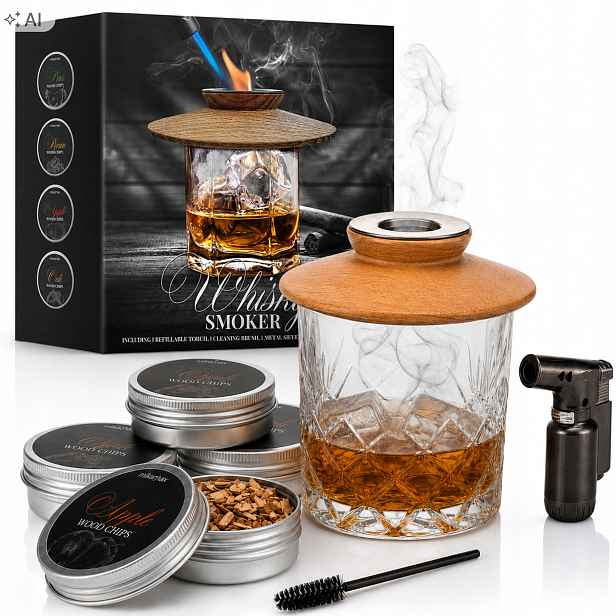 Whisky Smoker Kit Sada na uzení Whisky Dárek pro muže