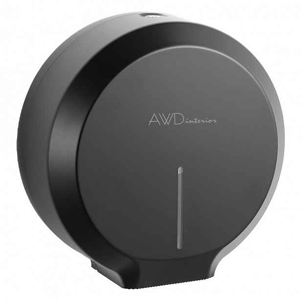 Zásobník na toaletní papír, černý, max. Ø 25cm, AWD INTERIOR 2127