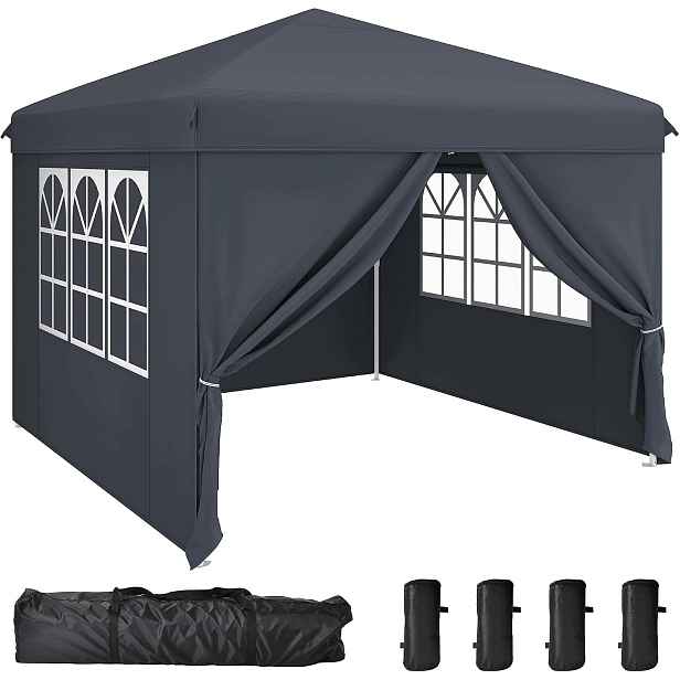 Pavilon Dwvo 3x3 m šedý UV50+