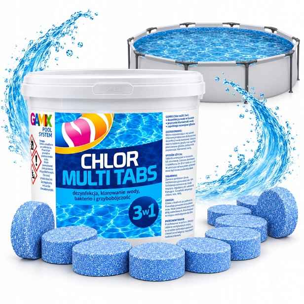 Péče O Bazén Chlor 3V1 3 Kg Multi Tabletky 200 G 15 X 200 G Čistá Voda