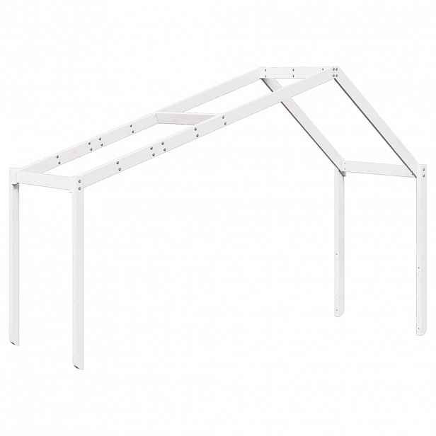 vidaXL Střecha na dětskou postel bílá 203x95,5x142 cm masivní borovice