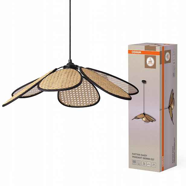 Závěsné Stropní Svítidlo Dekorativní závěs E27 Decor Rattan Daisy Pedant Osram
