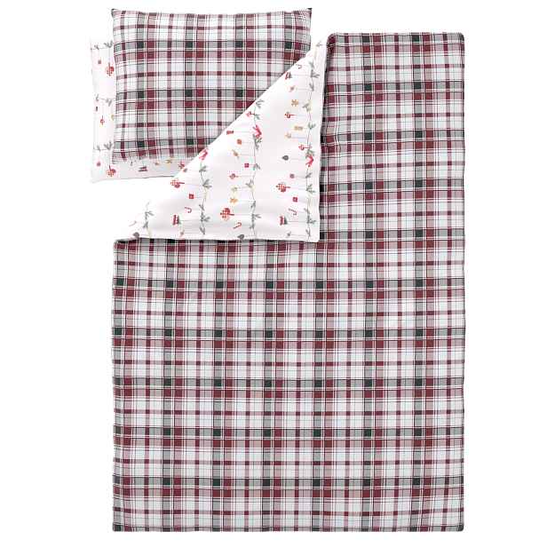 Livarno® Ložní povlečení z jemného flanelu, 200 x 220 cm, 70 x 90 cm (kostka/girlanda)