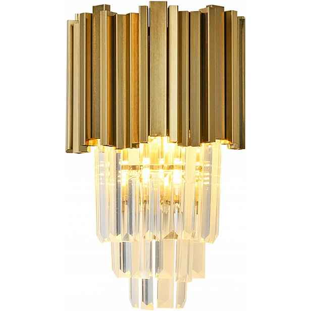 Pipe Organ Wall Variant křišťálová nástěnná lampa 40 cm mosaz zlatá