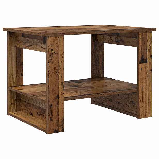 vidaXL Konferenční stolek Staré dřevo 72 x 50 x 50 cm Kompozitní dřevo