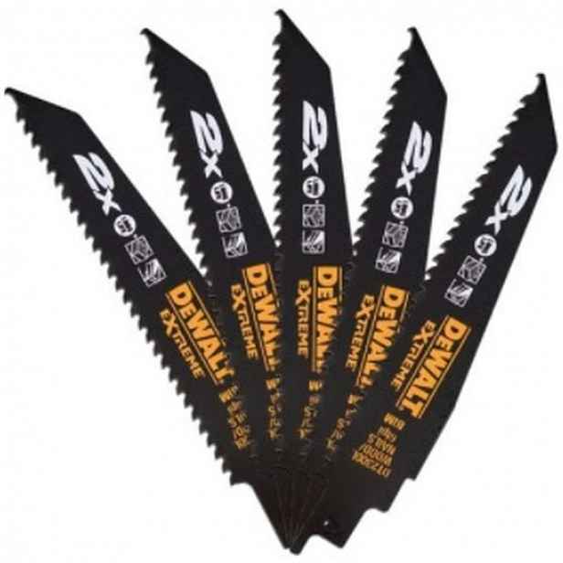 DeWALT - Sada pilových plátků na kov, délka 15 cm, 5ks DT2300L
