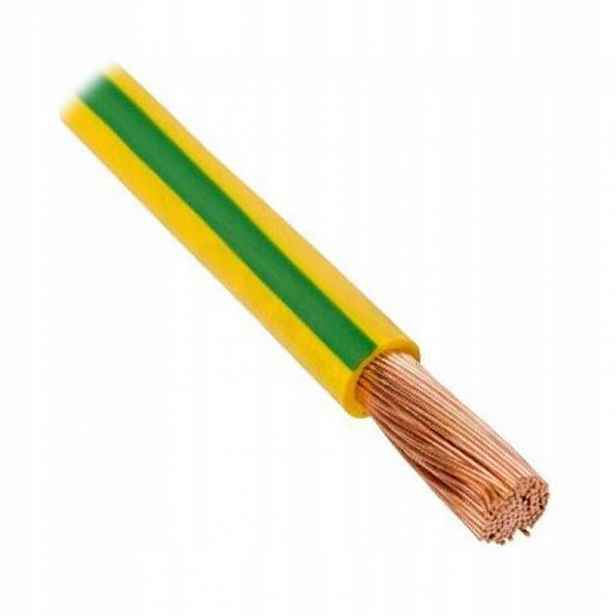 Kabel Lgy 6 žluto-zelený, jednoduché lanko Elpar (balení 100 m)
