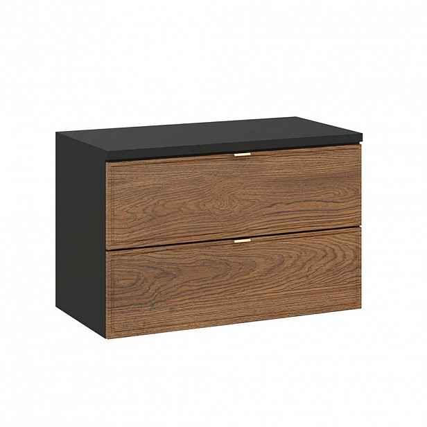 Petits-meubles SKŘÍŇKA POD UMYVADLO 80.2cm Elena Dřevo a černá
