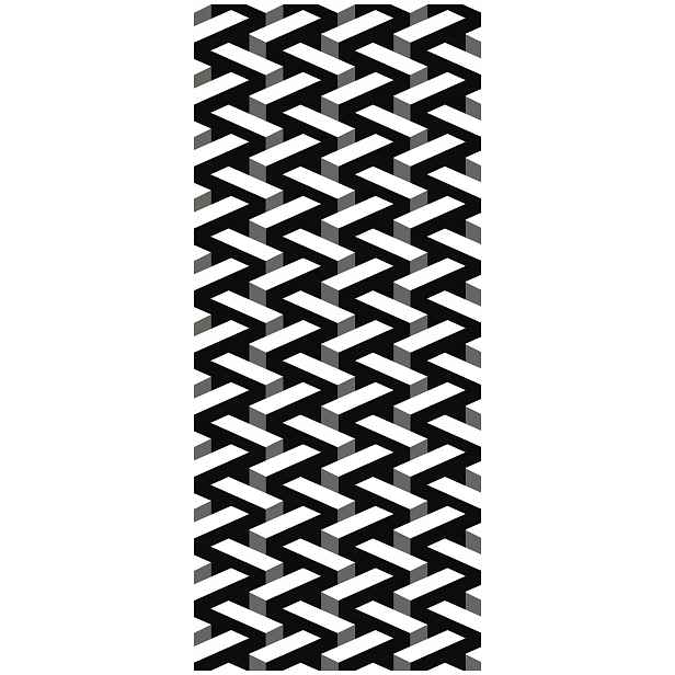 Samolepka Tapeta Geometrie Iluze prostoru Abstrakce Perspektiva 91x211