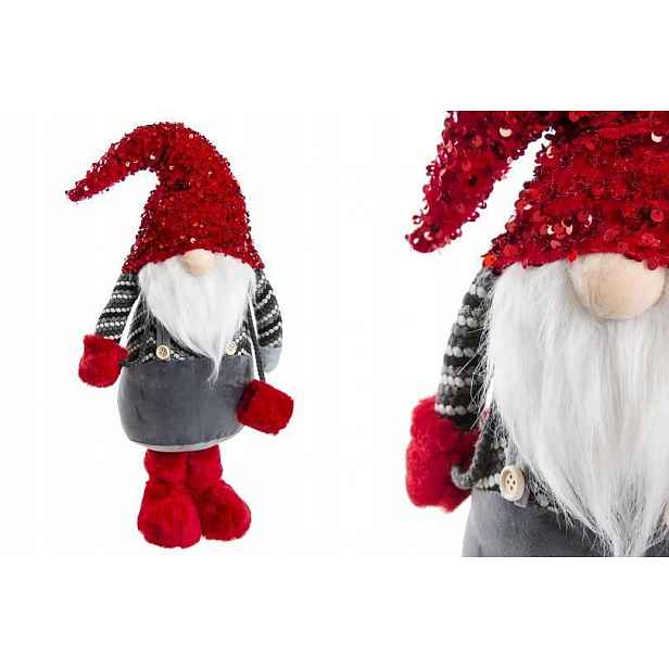 Vánoční Skřítek DEcodomi Sob Figurka Ozdoba do domu Výška 50 cm