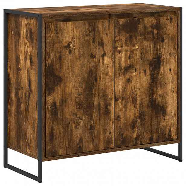 vidaXL Boční skříňka Kouřový dub 79 x 36 x 75 cm Kompozitní dřevo