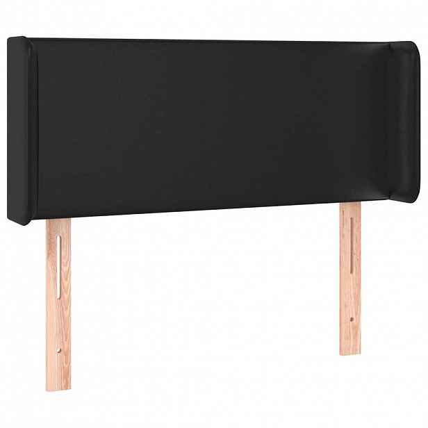 vidaXL Čelo postele typu ušák černé 93x16x78/88 cm umělá kůže