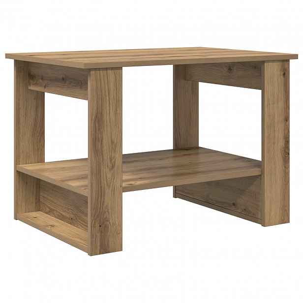 vidaXL Konferenční stolek Artisanový dub 72 x 50 x 50 cm