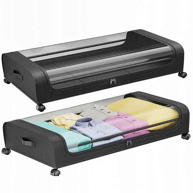 Úložný box pod postel na kolečkách šuplík pro 2 skladování