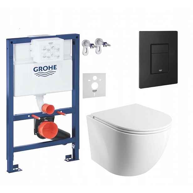 7v1 Wc Podomítkový Set Stelaz Grohe 820 mm Wc Mísa Tornado Tlačítko