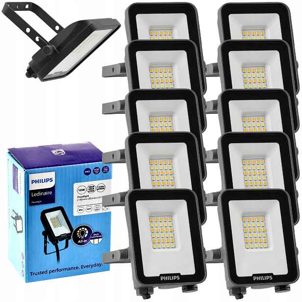 Philips Led reflektor 10W 1200lm Cct IP65 Lampa Ledinaire Venkovní x10