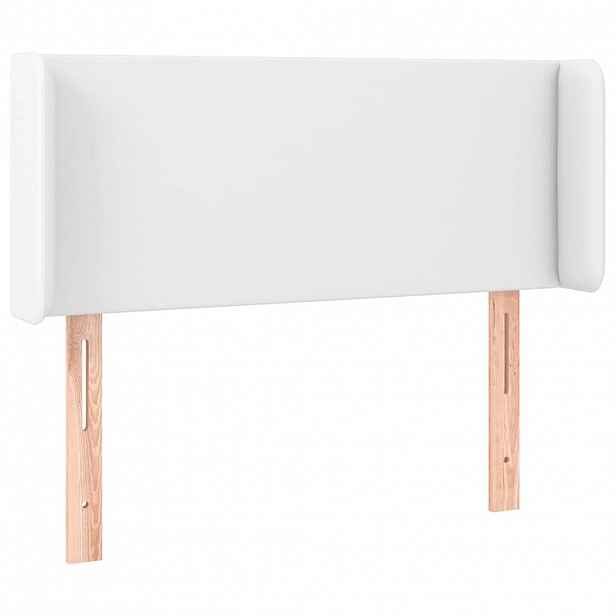 vidaXL Čelo postele typu ušák bílá 93x16x78/88 cm umělá kůže