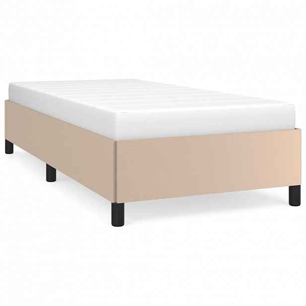 vidaXL Rám postele bez matrace cappuccino 80 x 200 cm umělá kůže