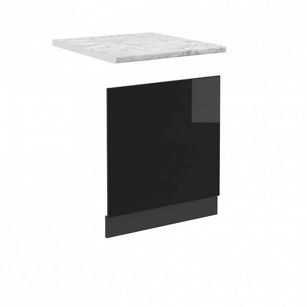 Vicco PŘEDNÍ PANEL R-Line Černý vysoký lesk 60 cm , PD Mramor