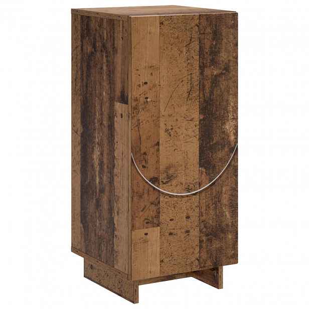 vidaXL Příborník Staré dřevo 33,5 x 34,5 x 75 cm Kompozitní dřevo