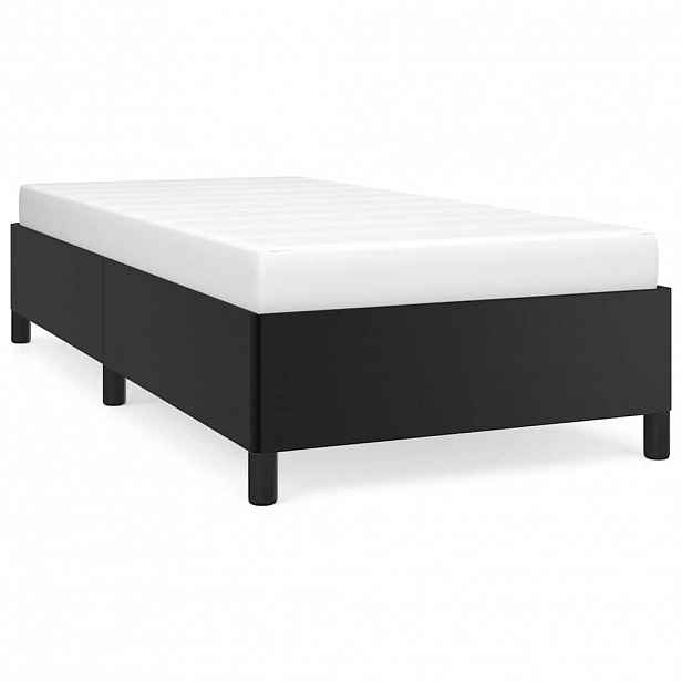 vidaXL Rám postele černý 90 x 190 cm umělá kůže