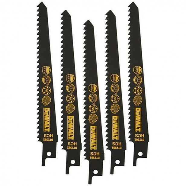 DeWALT - Sada pilových plátků, délka 15 cm, 5 ks DT2362
