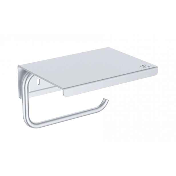 Ideal Standard ALU+ - Držák toaletního papíru s poličkou, silver BD592SI