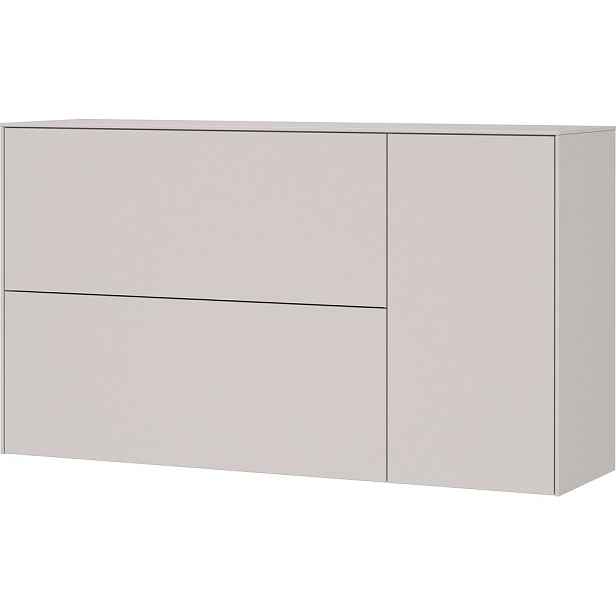 Krémový závěsný botník 137x78x41 cm – Germania