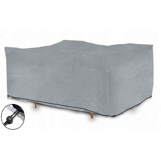 Obal na zahradní nábytek Voděodolný Silný set Stůl Šedý 650x250x75