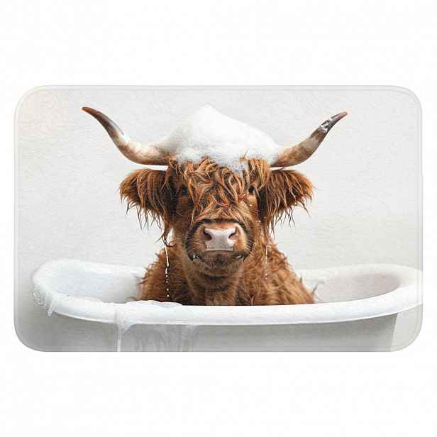 OnlyWow WC PŘEDLOŽKA Scottish Highlander - Koupel - Kráva - Zvířata - Pěna 60x40 cm