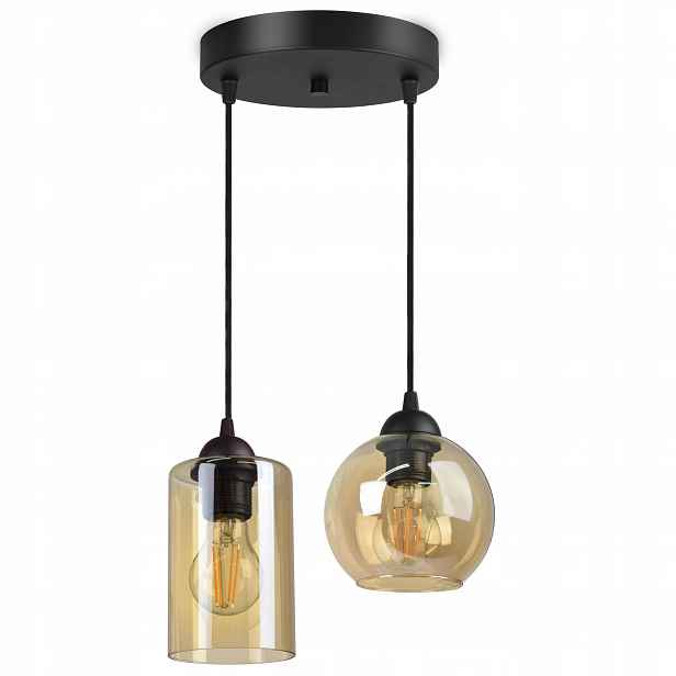 Skleněná závěsná lampa Stropní Svítidlo Geometrické stínítka