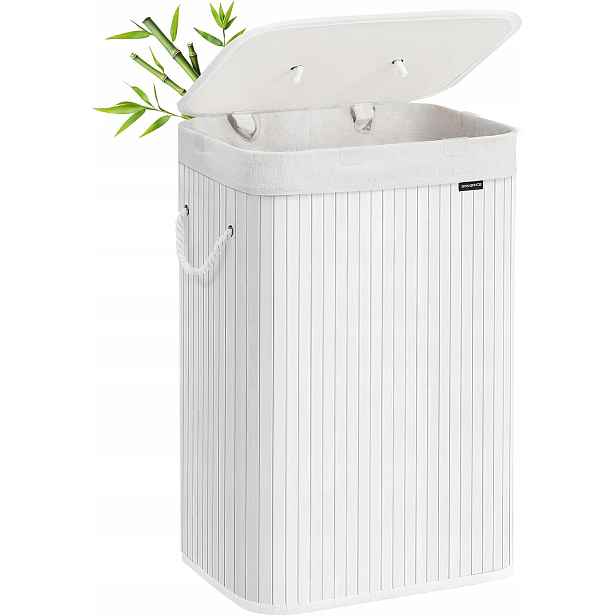 Koš na prádlo Songmics 72 l bílý