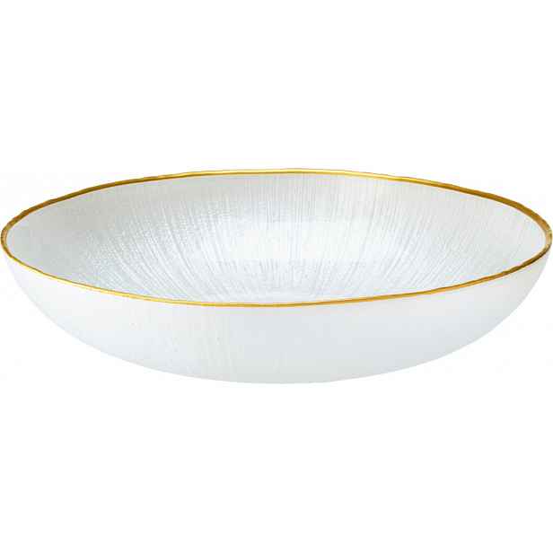 Miska Dia 21 cm, bílá/zlatá