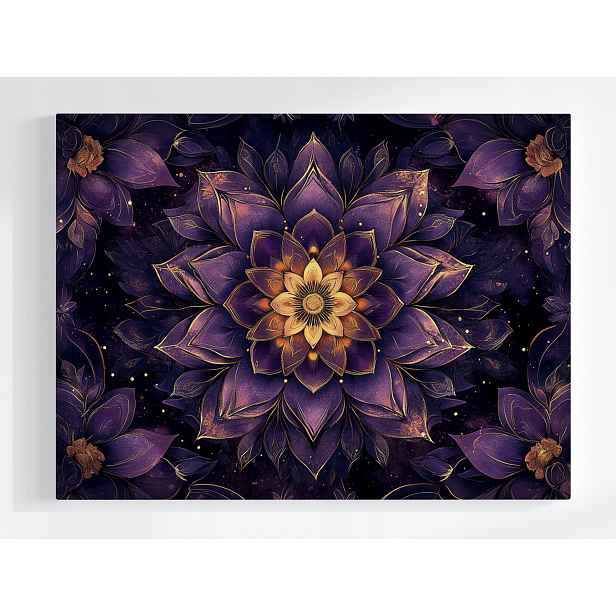 Obraz Na Plátně Canvas Mandala Harmonie Zen Meditace Energie Květ 80x60