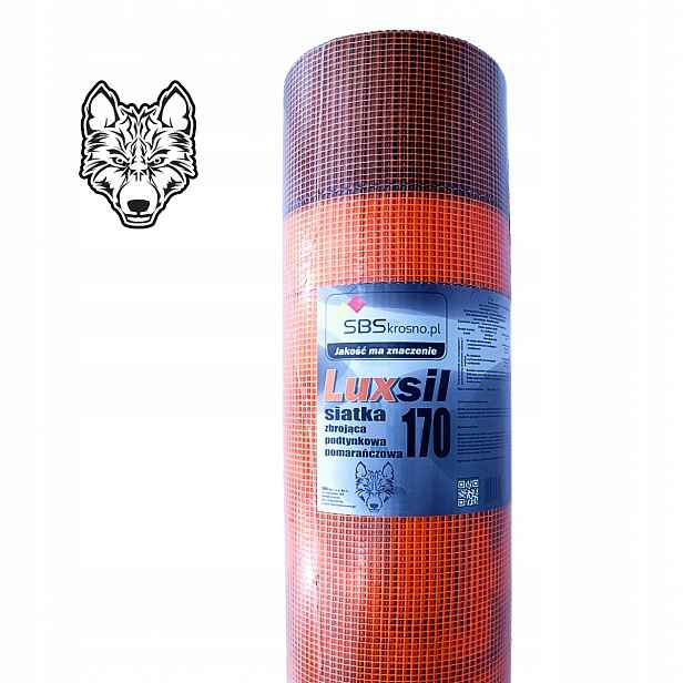 Podomítková fasádní výztužná síť oranžová 160 g m2 Rolka Luxsil