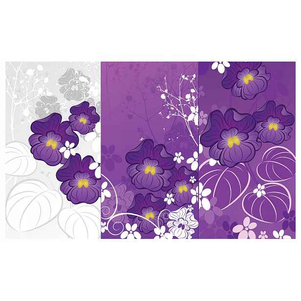 Tapeta Fialová Abstrakce Minimalismus Elegantní Skandinávská 208x146 lepidlo