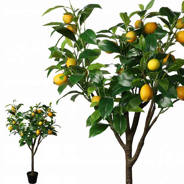 Umělý Citronovník Citron stromek v květináči Velký Vysoký 115cm